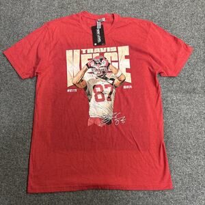 NWT Travis Kelce Heart Kansas City Chiefs T-Shirt Red Size LARGE 500 Level